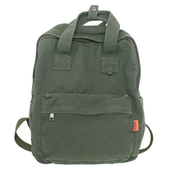Vintage Canvas Backpack Daypack Tote Satchel Hiking Knapsack Travel Backpack ;) - Picture 1 of 7